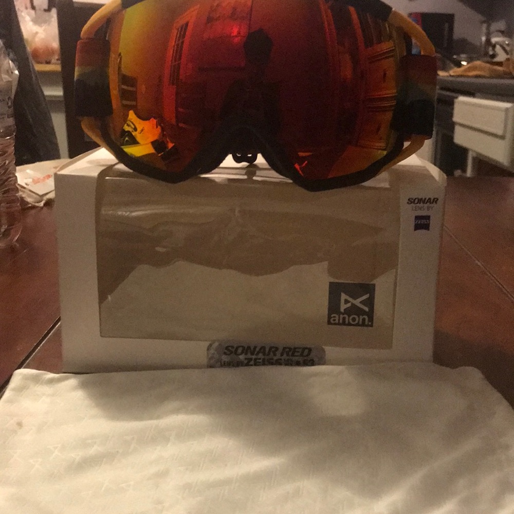16/17 Anon Circuit Goggle- Range Orange/ Sonar Red